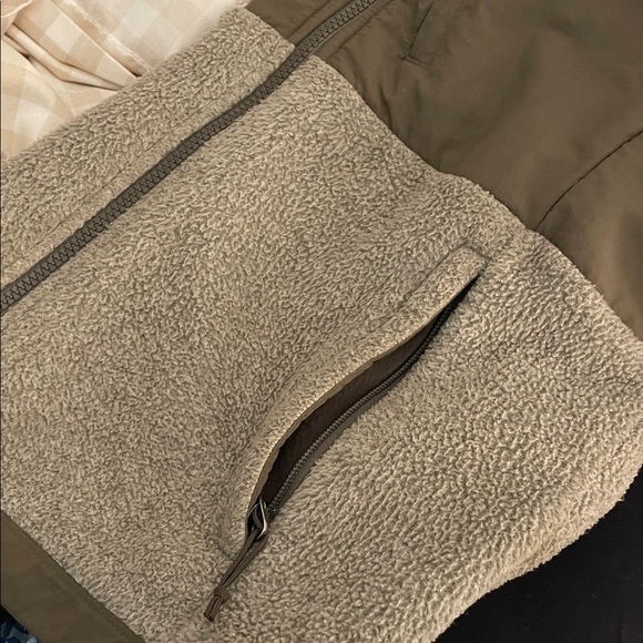 The North Face Khaki Gray Fleece Jacket sz S - Picture 4 of 8